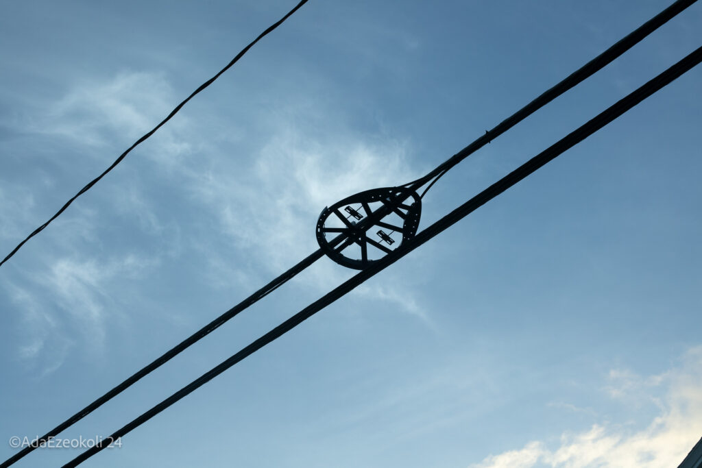 Cables against the sky