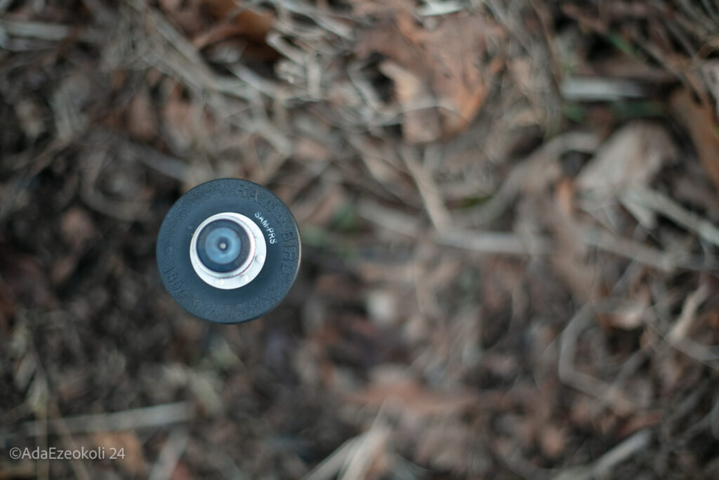 A sprinkler in the ground
